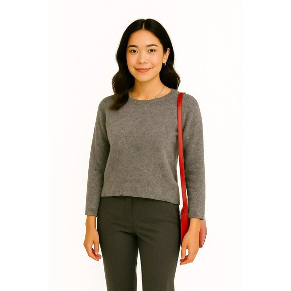 Quince 100% Mongolian Cashmere Sweater Womens Small Gray - Picture 10 of 10